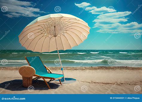 Baby onder een parasol op het strand