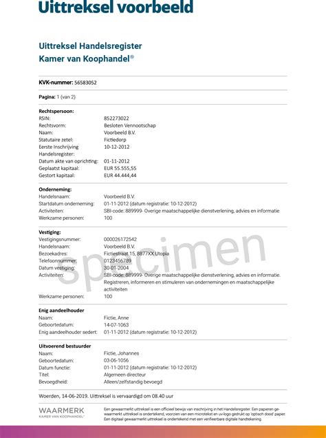 Foto van een internationaal uittreksel van een geboorteakte