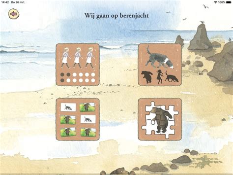 Screenshot van de interactieve app 