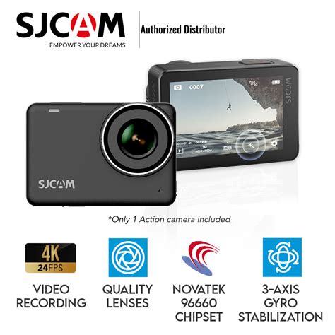 SJCAM SJ10X action camera met accessoires