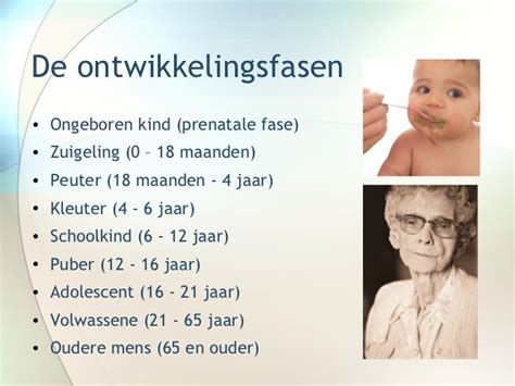 Visuele weergave van de ontwikkelingsfasen van een kind