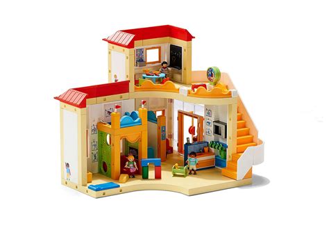 Illustratie van verschillende Playmobil kinderdagverblijf sets