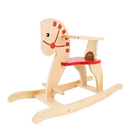 Houten hobbelpaard voor jonge kinderen