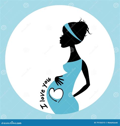 Illustratie van een gelukkige aanstaande moeder die een echografie bekijkt.