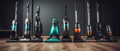 Verschillende soorten speelgoed stofzuigers in diverse kleuren en stijlen