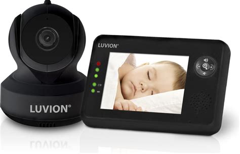 Overzicht van de Luvion Essential babyfoon met focus op het 3.5-inch scherm en de functies