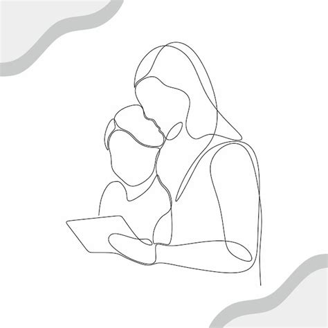 Illustratie van een moeder en baby die huidcontact hebben.