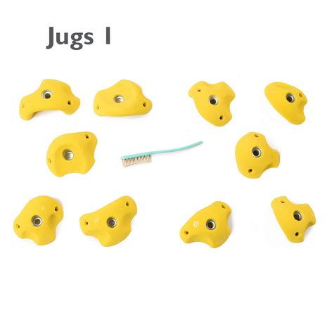 Diverse soorten klimgrepen en bevestigingsmethoden voor klimwanden