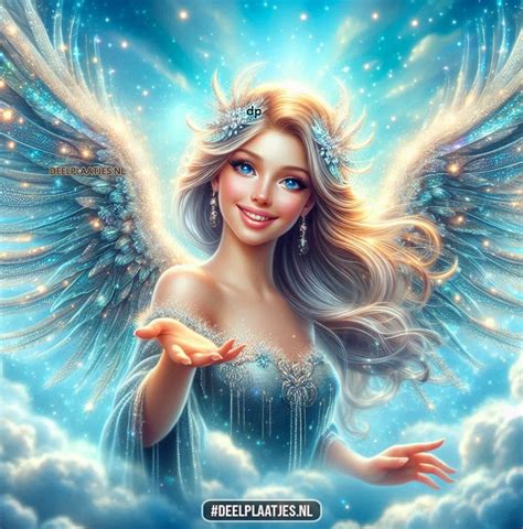 Illustratie van een engel die een baby beschermt, passend bij de naam Anahera