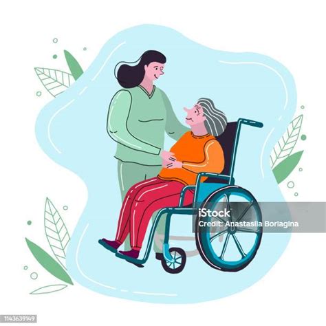 Illustratie van een vrouw die rust neemt, met symbolen van herstel en zorg.