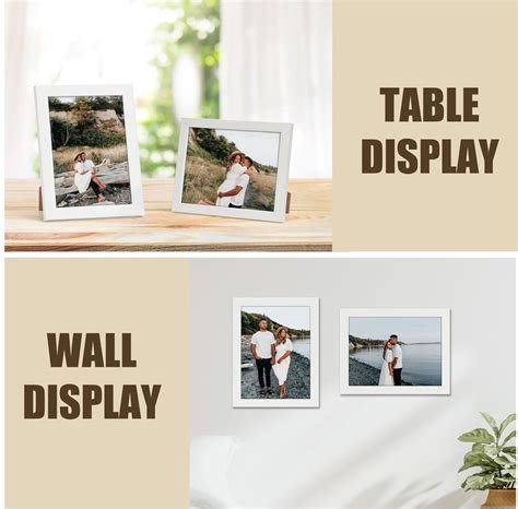 Voorbeelden van verschillende formaten gepersonaliseerde fotolijsten, van klein tot groot.