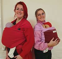 Collage van ByKay Stretchy draagdoeken in diverse kleuren en prints