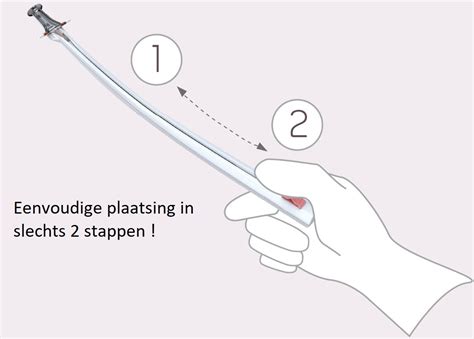 Schema van het plaatsen van een koperspiraal