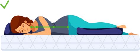 Illustratie van de aanbevolen slaaphouding op de linkerzij met een zwangerschapskussen.