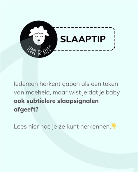 illustratie van een baby die slaapsignalen vertoont, zoals gapen of in de ogen wrijven