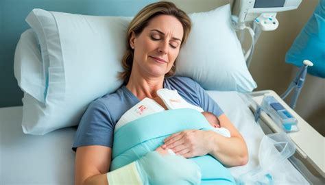 illustratie die het herstel na een keizersnede toont