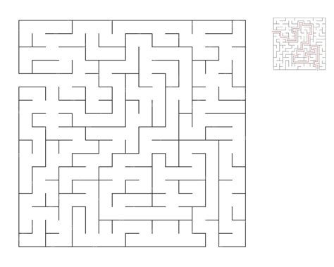 Illustratie van een doolhof in een kinderboek met een vinger die het pad volgt