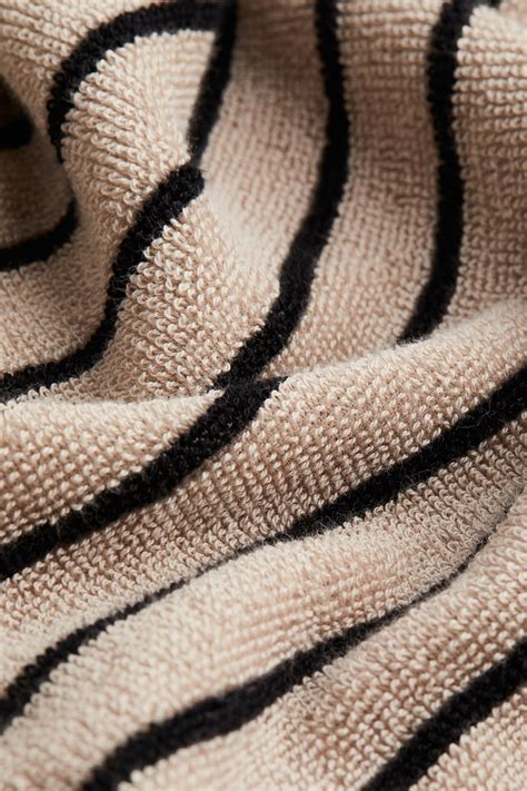 Close-up van de textuur van zachte katoenen badstof