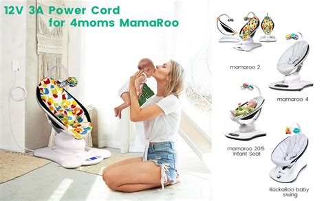 Illustratie van de vijf verschillende bewegingsstanden van de 4moms MamaRoo 4 wipstoel.