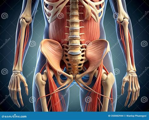 anatomische illustratie van de bekkenbodemspieren