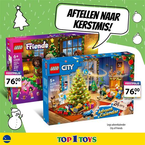Collage van diverse speelgoedaanbiedingen van Top1Toys, met focus op LEGO en andere populaire merken