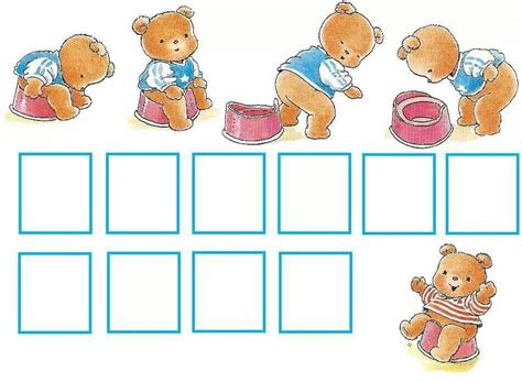 Voorbeeld van een beloningskaart specifiek voor zindelijkheidstraining, met vakjes voor stickers en een afbeelding van een potje of wc.