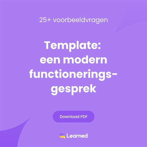 Infographic met stappen voor de voorbereiding van een functioneringsgesprek: informatie verzamelen, gesprekspunten opstellen, uitwisselen en reflecteren.