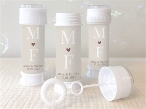 Voorbeelden van gepersonaliseerde bellenblaas etiketten