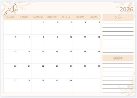 Illustratie van een kalender met de nadruk op een specifieke datum, symbolisch voor calamiteitenverlof.