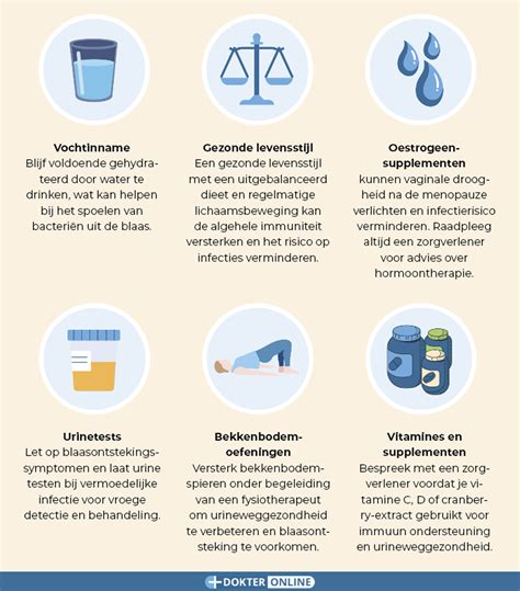 Illustratie met tips voor het voorkomen van blaasontsteking.