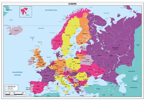 kaart van Europa met de zuigelingensterftecijfers per land