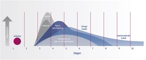 Schema met symptomen van verkoudheid bij baby's en jonge kinderen.