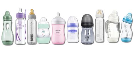 Vergelijking van verschillende soorten babyflesjes en spenen.