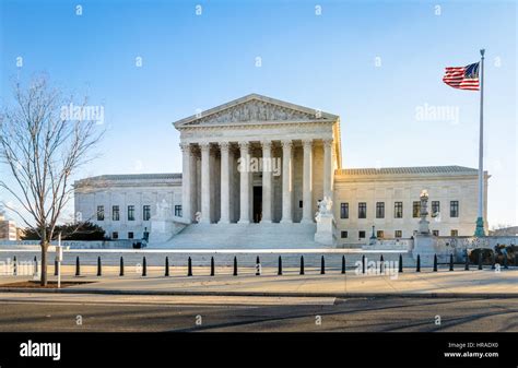 Illustratie van de Supreme Court in Washington D.C.