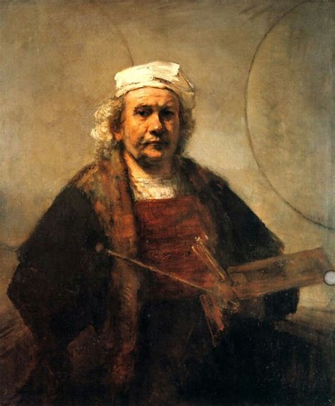 Rembrandt, Zelfportret met twee cirkels