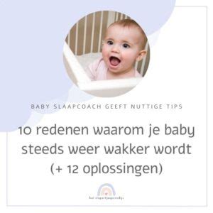 baby die 's nachts wakker wordt voor voeding