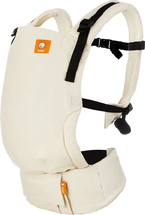 Illustratie van de ergonomische 'kikkerhouding' voor baby's in een draagzak.