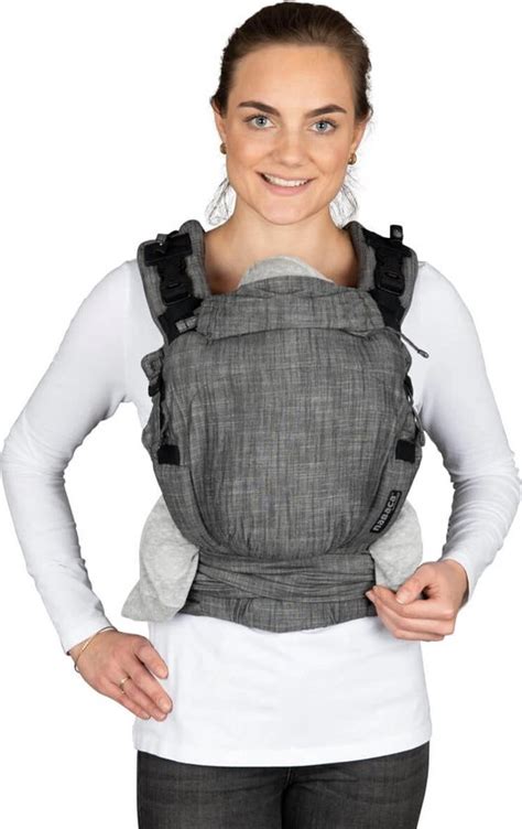 Afbeelding van de Hoppediz Nabaca draagzak met zijn verwisselbare rugpanden.