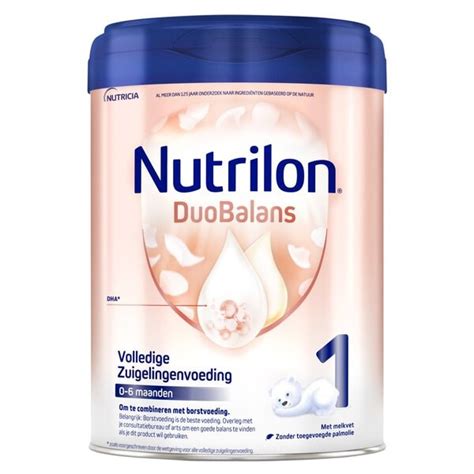 Schema met de hoeveelheid water en maatschepjes voor Nutrilon DuoBalans 1, afhankelijk van het gewicht van de baby.