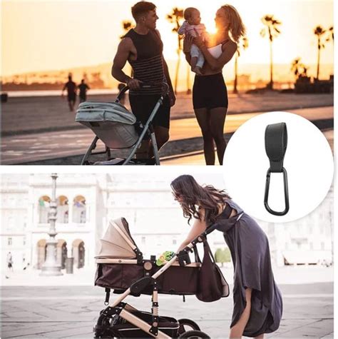 Voorbeelden van lederen accessoires voor kinderwagens.