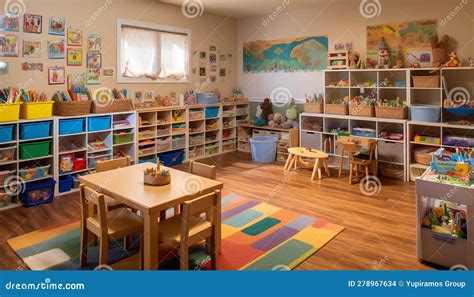 Baby's die vrij bewegen in een ruime speelruimte met houten speelgoed