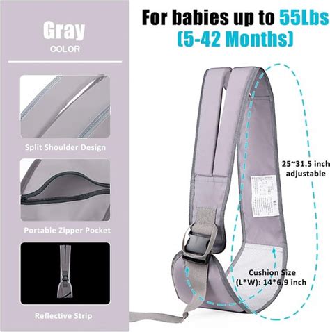 Detail van de brede, gevoerde schouderbanden van de BabyBjörn One Air