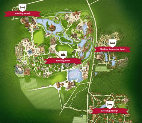 Plattegrond van het Florapark met de locatie van de villa's.