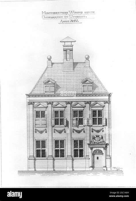 Gedetailleerde foto van de voorgevel van de villa, met nadruk op de neo-renaissance details en de entree.