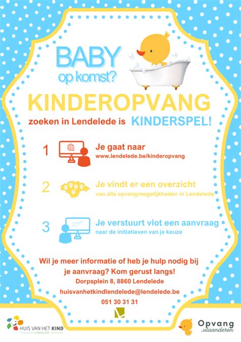 Infographic met stappen voor het zoeken van kinderopvang via Opvang.Vlaanderen