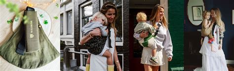 Close-up van de gouden ribfluwelen Wildride peuterdrager