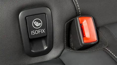 Illustratie van ISOFIX-bevestiging in een auto