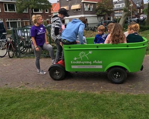 Stint elektrische bakfiets in gebruik bij kinderopvang
