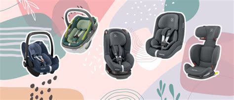 Verschillende modellen peuterautostoeltjes van Maxi-Cosi