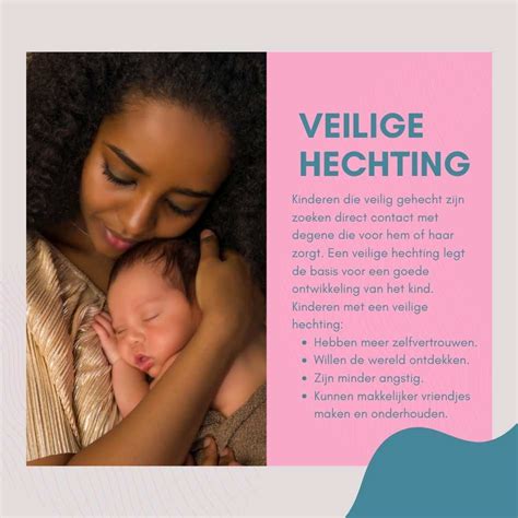 Schematische weergave van de ontwikkeling van hechting bij baby's